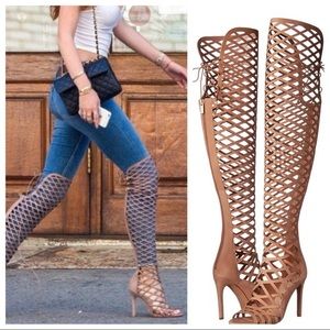 Vince Camuto Caged Over the Knee Gladiator Boot